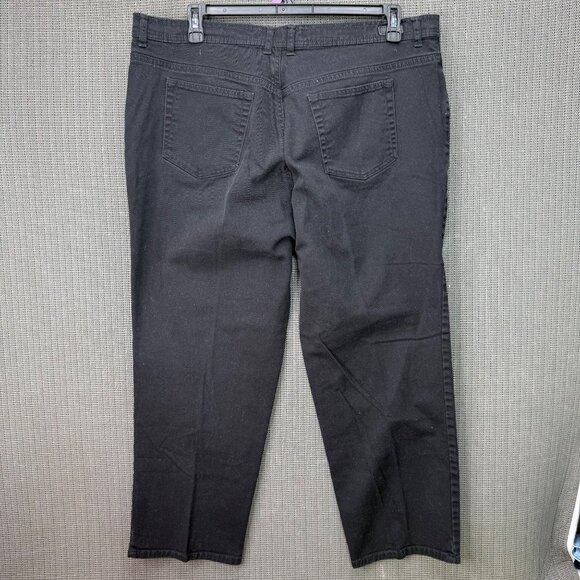 Gloria Vanderbilt Womens Plus Size 20W Short Black Straight Leg Denim Jeans - Picture 2 of 11